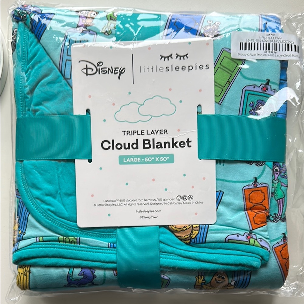 NIB Disney/Pixar Monsters Inc Cloud Blanket